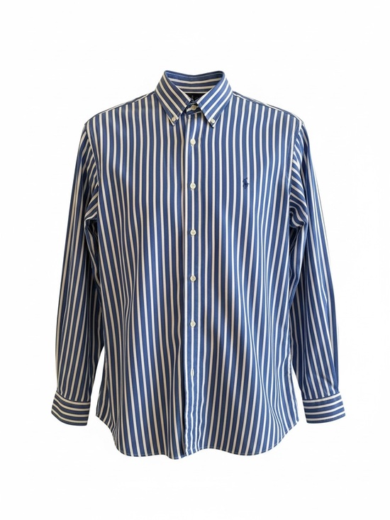 Ralph Lauren Other - Ralph Lauren Blue and White Vertical Stripe Button-Down Shirt EUC